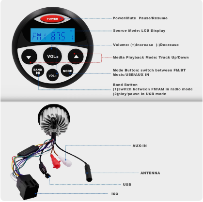 Купить морская магнитола в катер лодку круглая bluetooth guzare gr304 по цене 6 900 р. Низкие цены. Большой выбор. Доставка по всей России. Интернет-магазин в Москве. Только положительные отзывы!