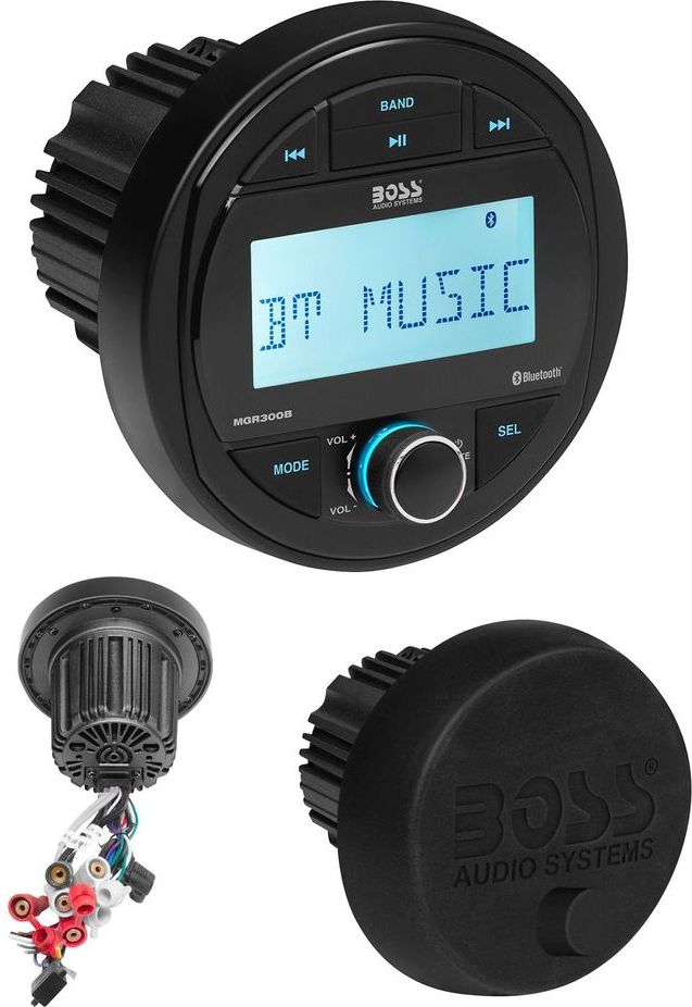 Купить магнитола boss audio mgr300b круглая usb/aux/bluetooth 4х60w по цене 26 500 р. Низкие цены. Большой выбор. Доставка по всей России. Интернет-магазин в Москве. Только положительные отзывы!