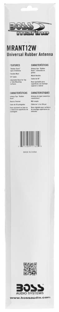 Купить антенна выносная boss audio mrant12w белая катер лодку по цене 1 600.00 р. Низкие цены. Большой выбор. Доставка по всей России. Интернет-магазин в Москве. Только положительные отзывы!