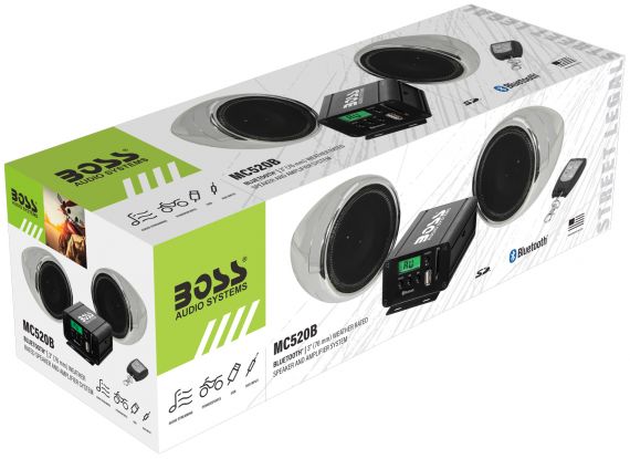 Купить аудиосистема для мотоцикла boss audio mc520b 600 вт (хром) по цене 33 500.00 р.. Низкие цены. Большой выбор. Доставка по всей России.  Интернет-магазин в Москве. Только положительные отзывы!
