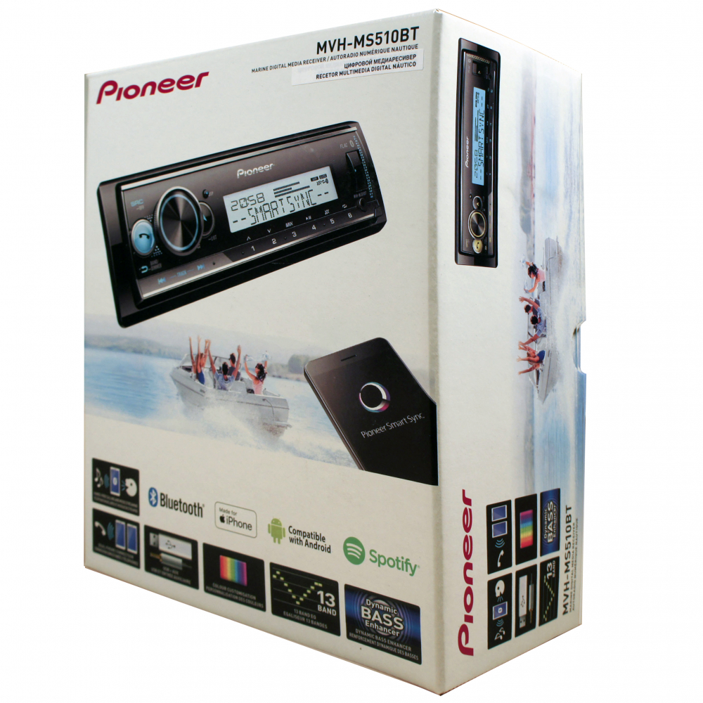 Купить цифровой морской медиа-ресивер pioneer mvh-ms510bt по цене 25 780.00 р. Низкие цены. Большой выбор. Доставка по всей России. Интернет-магазин в Москве. Только положительные отзывы!