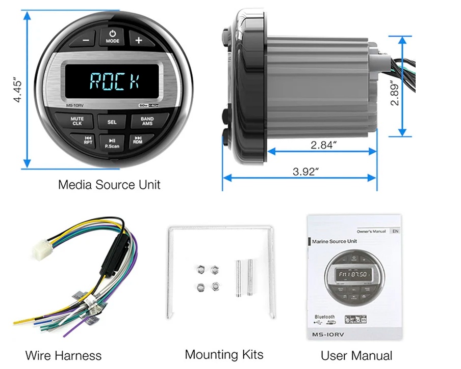 Купить морская магнитола в катер лодку круглая bluetooth akamate ms-10rv по цене 9 450 р. Низкие цены. Большой выбор. Доставка по всей России. Интернет-магазин в Москве. Только положительные отзывы!