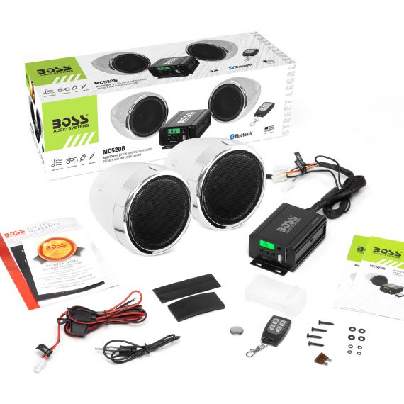 Купить аудиосистема для мотоцикла boss audio mc520b 600 вт (хром) по цене 33 500.00 р.. Низкие цены. Большой выбор. Доставка по всей России.  Интернет-магазин в Москве. Только положительные отзывы!
