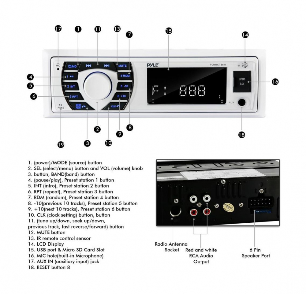 Купить аудиосистема магнитофон и 4 белые колонки для катера pyle plmrkt38w по цене 15 460 р. Низкие цены. Большой выбор. Доставка по всей России. Интернет-магазин в Москве. Только положительные отзывы!