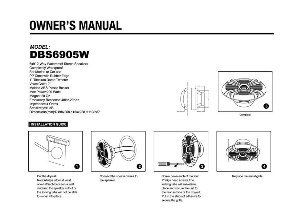Купить морская акустика колонки 6х9 черные катер лодку dbs6905b-rgb по цене  Низкие цены. Большой выбор. Доставка по всей России. Интернет-магазин в Москве. Только положительные отзывы!