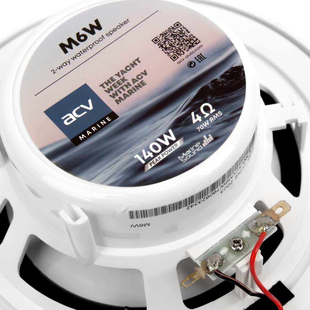 Купить влагостойкая акустика 6,5 140 вт acv m6w по цене  Низкие цены. Большой выбор. Доставка по всей России. Интернет-магазин в Москве. Только положительные отзывы!
