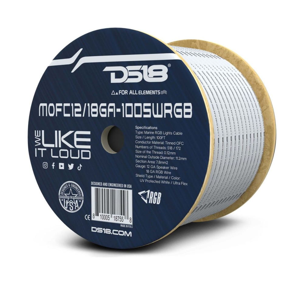 Купить кабель акустический одноканальный 12ga с проводами rgb 12-ga  mofc12/18ga-100swrgb, ds18 по цене 23 146 р. Низкие цены. Большой выбор. Доставка по всей России. Интернет-магазин в Москве. Только положительные отзывы!